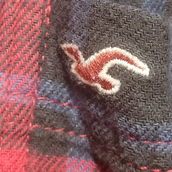 Hollister Men's Flannel Plaid Red - Medium - Picture 4 of 5